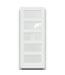 54389 32 X 80 White 5 Frosted Glass Panel Interior Door