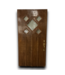 54629 40 X 80 Dark Brown Top Half Light Entry Door