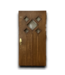 54629 40 X 80 Dark Brown Top Half Light Entry Door