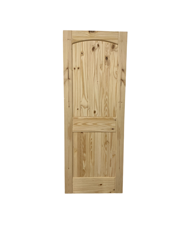 52187 Natural Pine 2-Panel Interior Slab Door 30"W x 80"H