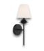 52487 1-Light Matte Black Vintage Wall Sconce
