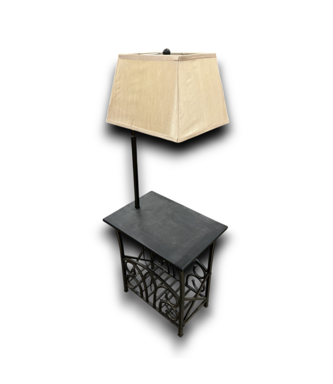 53839 Bronze Shelf Floor Lamp 54"