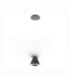 50267 LED 6-In Hanging Pendant Light in Black