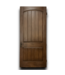 52111 2-Panel Arch Top Wood Exterior Door 41.75"W x 95"H