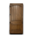 52111 2-Panel Arch Top Wood Exterior Door 41.75"W x 95"H