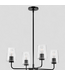 47517 LED 4 -Light Chandelier in Black by Lark