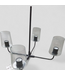 47517 LED 4 -Light Chandelier in Black by Lark
