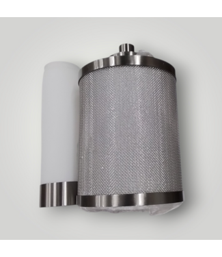 50094 17-in H Brushed Nickel Outdoor Wall Light