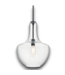 52638 Clear Glass Teardrop Pendant Light 19.75"H