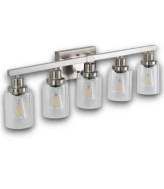 Bud's Warehouse 52769 5-Light Bar Chrome Vainty LIght 30"W