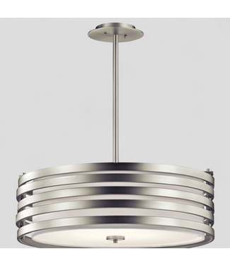 46832 Kichler Roswell 4-Light Brushed Nickel Pendant