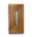52273 1/4 Lite Solid Oak Geometric Design Exterior Door 42"W