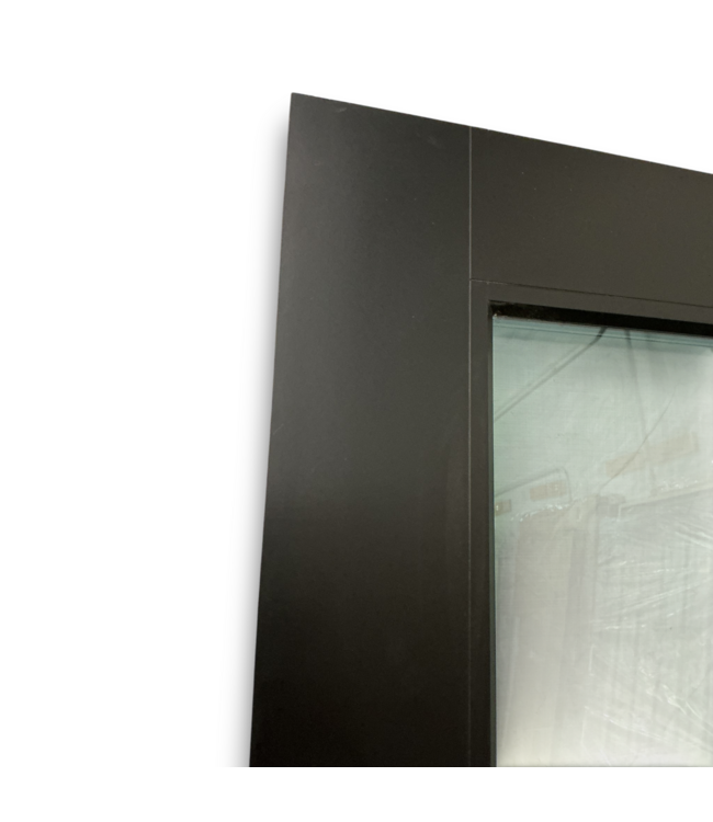 54462 Black Full Light Fiberglass Exterior Slab Door 36 X 80