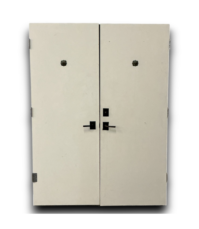 54607 60 X 80 Rustic Double Entry Door With Lion Knockers