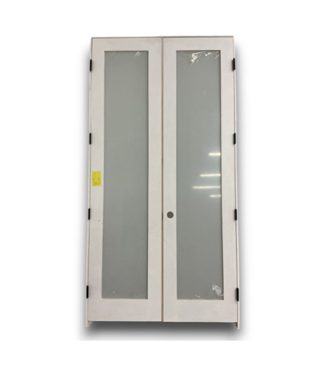 53271 French Prehung Frosted Full Lite Interior Door 50 x 96