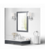 49871 Charcoal Framed Bathroom Mirror
