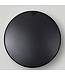 51513 Black Framed Round Mirror 32"