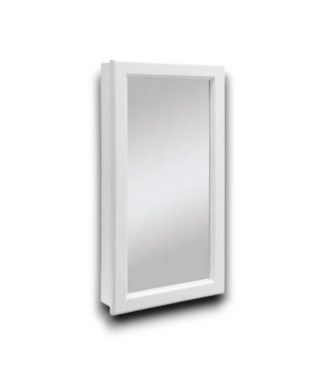 52246 White Mirrored Medicine Cabinet 16"W x 30"H