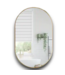 52589 Oval Aluminum Framed Wall Mirror 20" x 32"