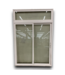 53077 White Vinyl Sliding Patio Door w/Transom 70.75" x 103.5"H