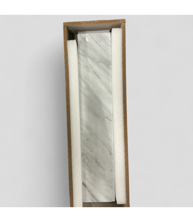 46612 Allen+Roth Carrara Natural Marble Side Splash