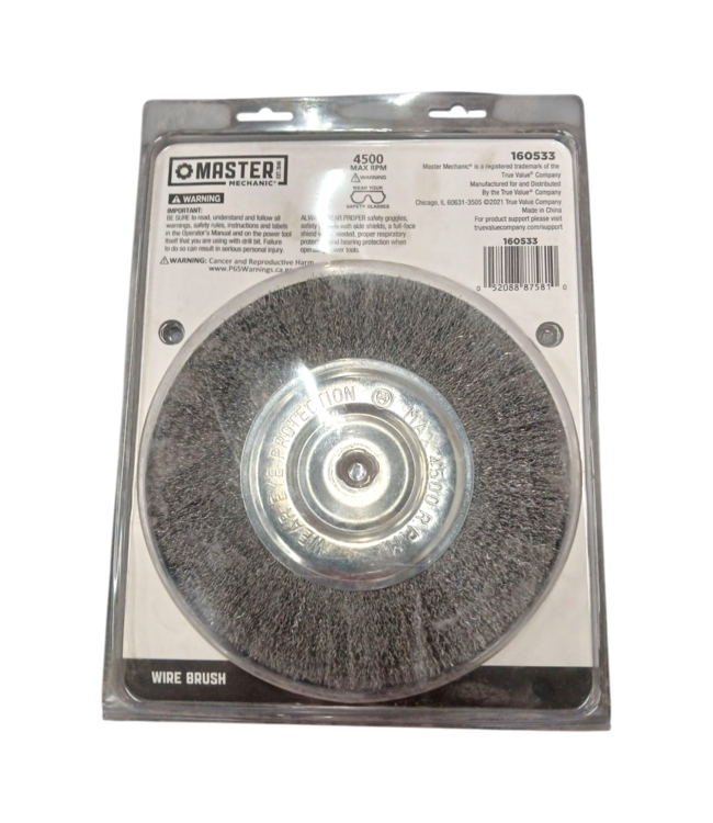 43824 Master Mechanic 8-Inch Wire Wheel Brush