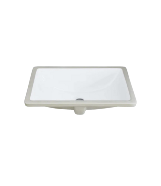 Bud's Warehouse 50556 Ceramic Rectangle Bathroom Sink