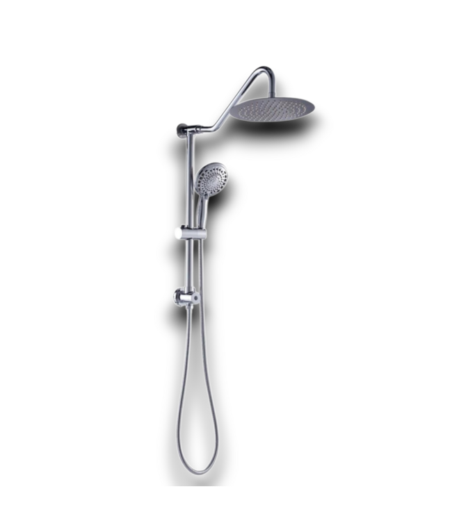 53844 Polished Chrome Shower Head With Handheld Combo