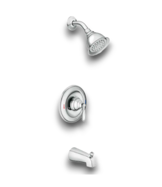 54487 Caldwell Chrome Round Bathtub And Shower Faucet