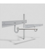 48729 Orgin21 Edda White Under Shelf Clothing Rod