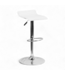 49727 White Swivel Metal Bar Stool 22.75-in H