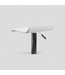 49727 White Swivel Metal Bar Stool 22.75-in H
