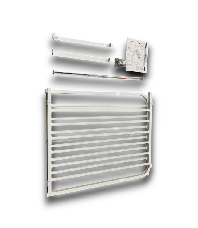 54242 Special Stairway Saftey Gate In White Features One Hand Operation Suitable For Children 6-24 Months Old