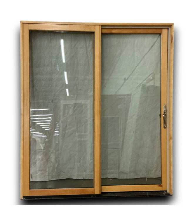 54310 79 X 71 Wooden Sliding Patio Door Used