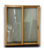 54310 79 X 71 Wooden Sliding Patio Door Used