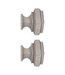 42113 Allen + Roth Brushed Nickel Curtain Rod Finials