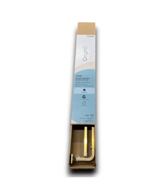54104 Drapery Rod Set Brushed Gold