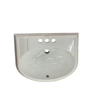 52805 White Drop-In Bathroom Sink 20"