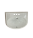 52805 White Drop-In Bathroom Sink 20"