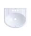 52805 White Drop-In Bathroom Sink 20"