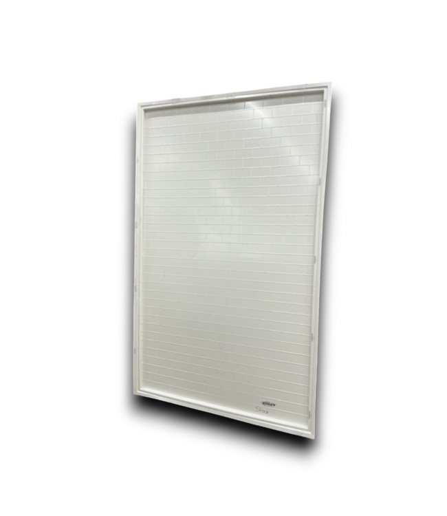 53774 White Acrylic Shower Walls 64" W x 102.25"H x 2"L
