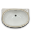 54231 White Undermount Oval Sink With Overflow 21.75"