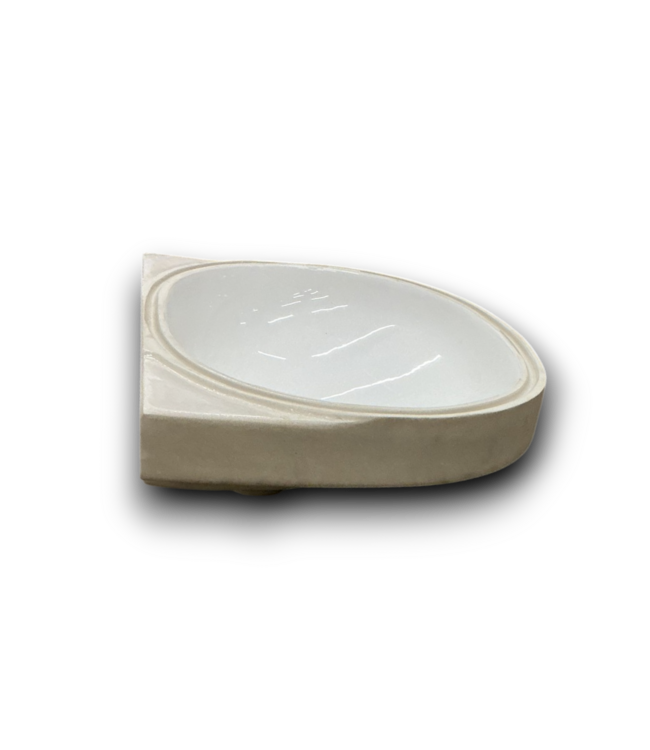 54231 White Undermount Oval Sink With Overflow 21.75"