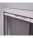 52728 Nickel Cabinet Style Fireplace Doors 30" to 37"W