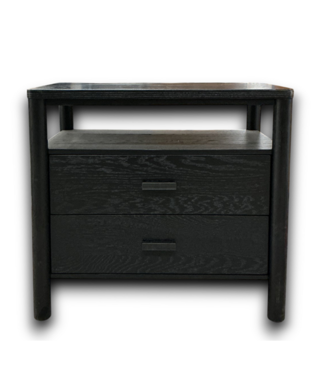 53737 Black Julyssa Couture Nightstand 29"W