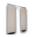 53761 Vertical Brown Panel Track Blinds For Patio Doors 86"W