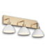 54210 Gold Modern 3-light Vanity Light