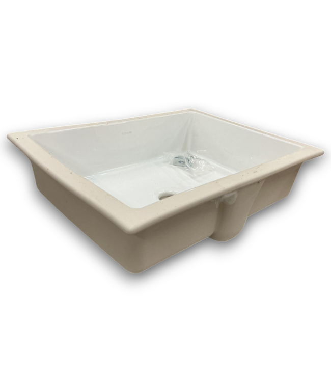 54352 White Undermount Bathroom Sink