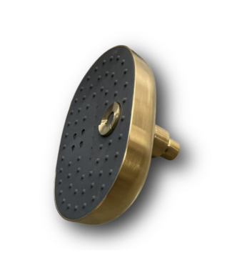 51303 Brass Round Shower Head 8-in x 4.2-in