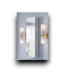 51943 Rosac Mirrored Chrome Medicine Cabinet 12"W